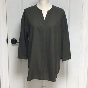 Uniqlo Olive Green Blouse